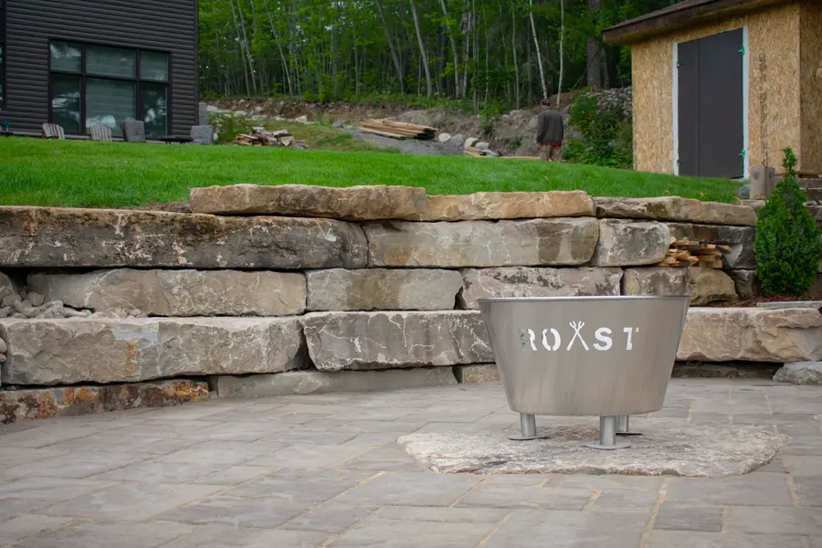 Patio Retaining Wall — Firepit Terrace