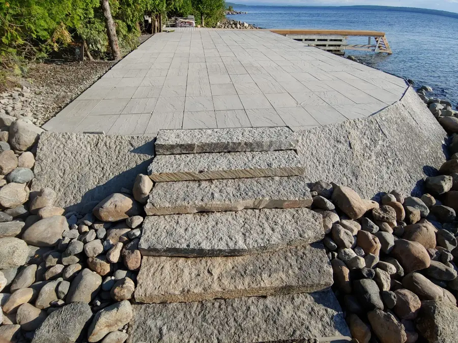 Lakefront Patio — Steps To The Dock