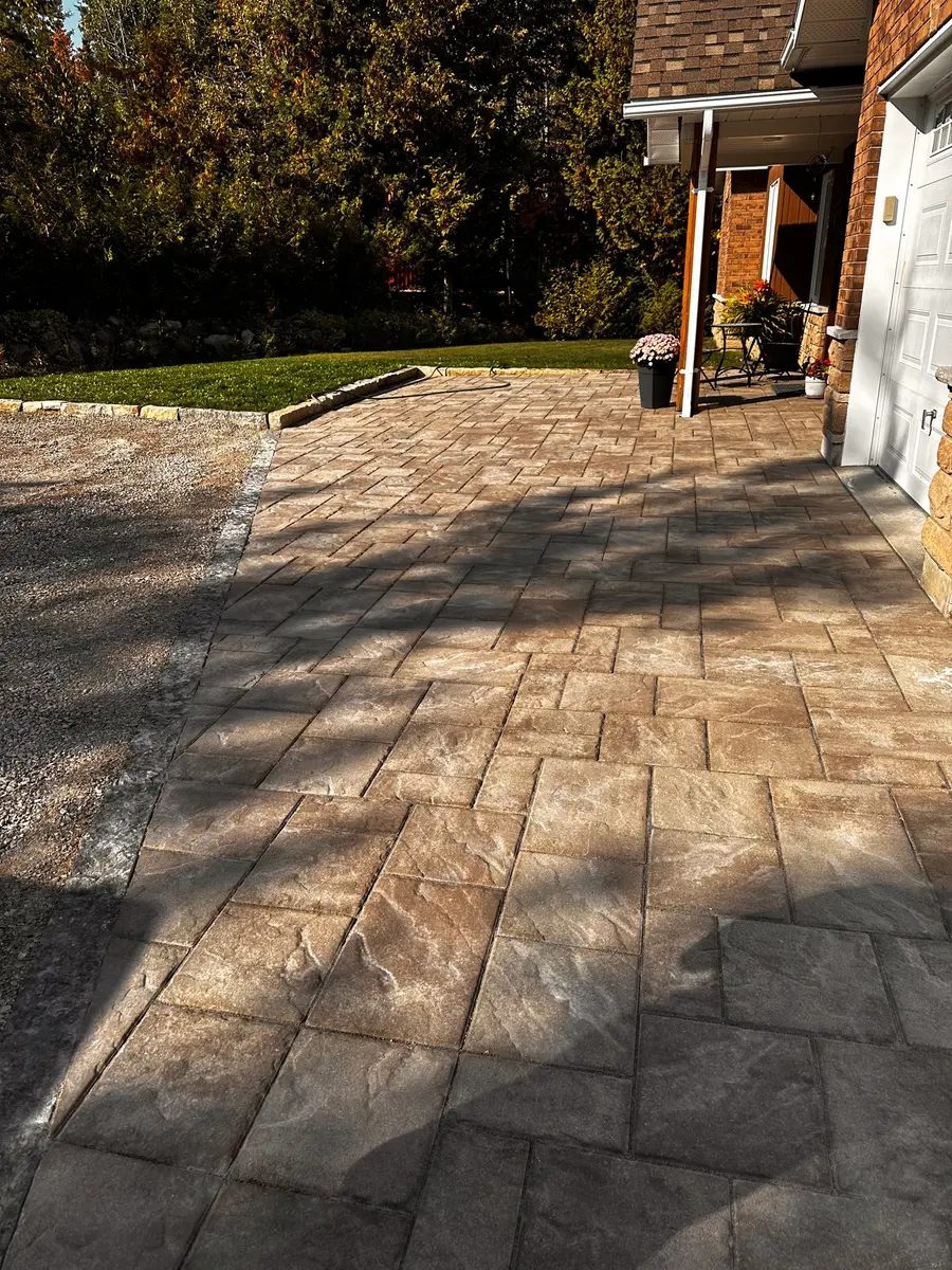 Stamped Paver Patio — Edging Border