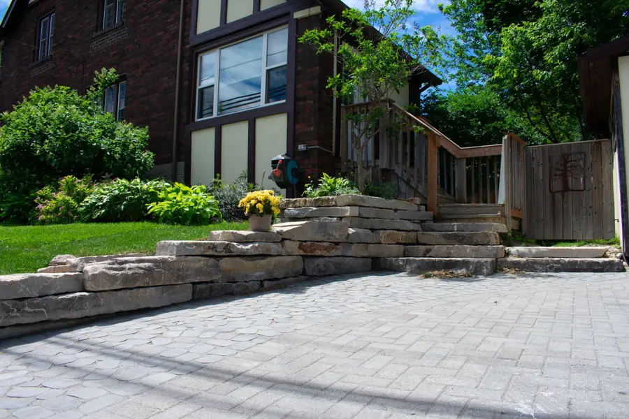 Tudor-Style Home — Entrance Steps