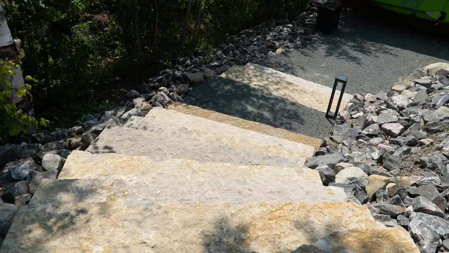 Wooded Property — Staircase Path